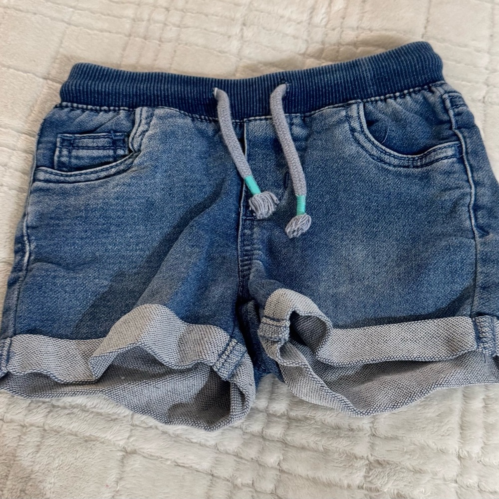 Blue Denim Kids Shorts
